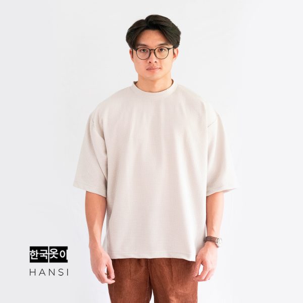 Siwon Waffle Tee – Ivory