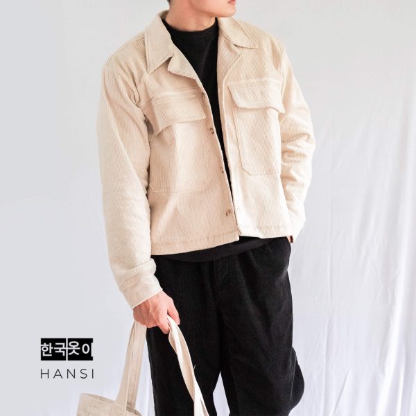 Heetae Corduroy Jacket - Cream - Image 2