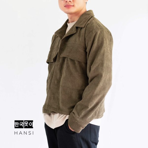 Heetea Corduroy Jacket - Olive - Image 2