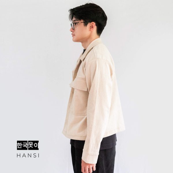 Heetae Corduroy Jacket - Cream - Image 3