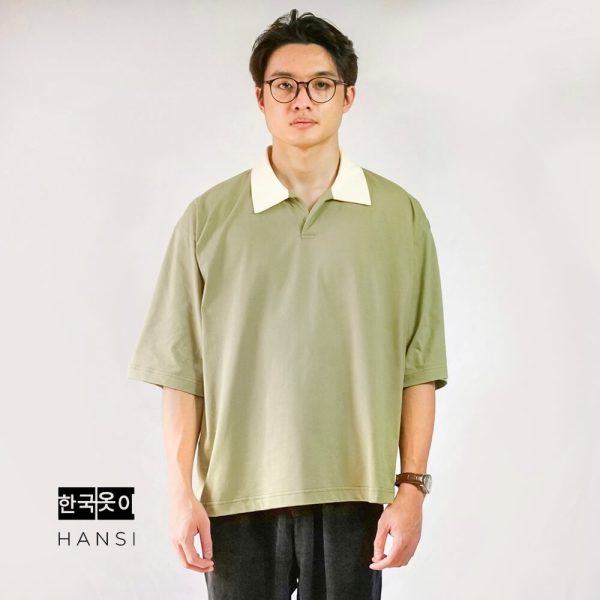 Jun Oversize Polo - Sage