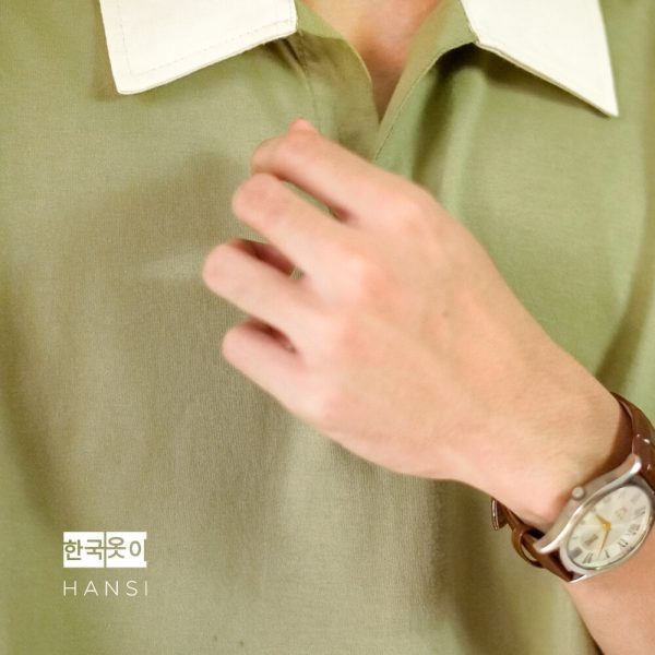 Jun Oversize Polo - Sage - Image 4