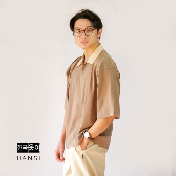 Jun Oversized Polo - Maple - Image 2