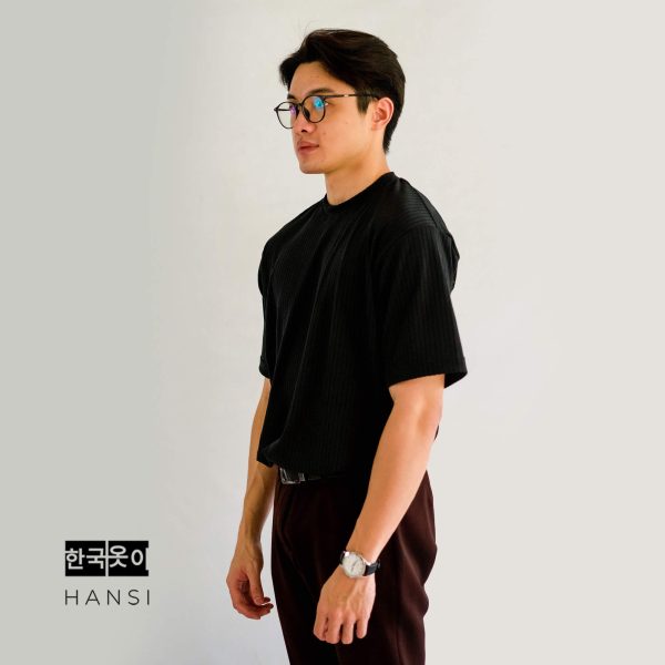 Shin Knit Tee - Black - Image 2