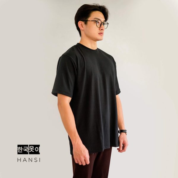 Shin Knit Tee - Black - Image 3