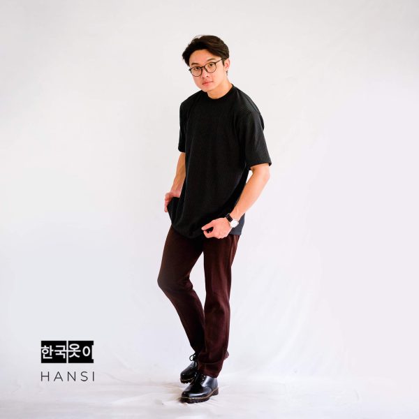 Shin Knit Tee - Black - Image 4