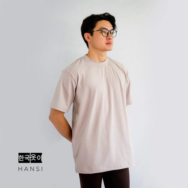 Shin Knit Tee - Beige - Image 3