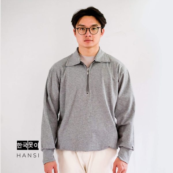 Yoo Halfzip Sweater - Misty Grey