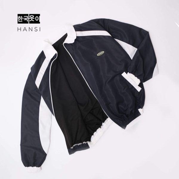 Hwarang Retro Jacket - Navy White - Image 7