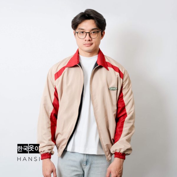 Hwarang Retro Jacket - Cream Red - Image 2