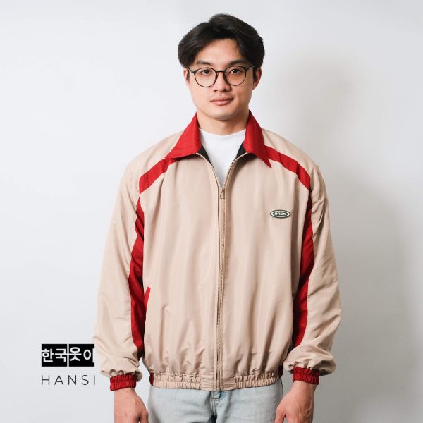 Hwarang Retro Jacket - Cream Red