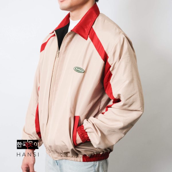 Hwarang Retro Jacket - Cream Red - Image 3